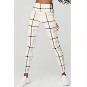 Alo Plaid High-Waisted Women's Leggings